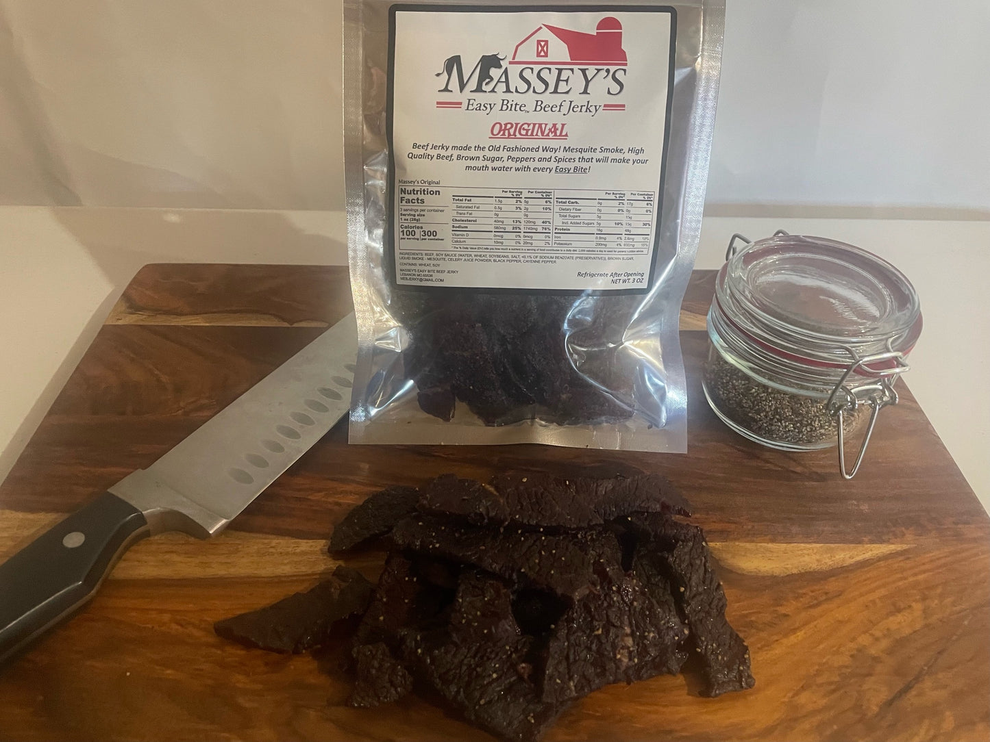 Massey's Easy Bite Beef Jerky - Original 3 oz. Bag